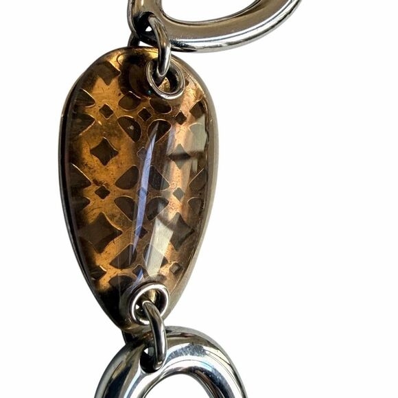 Fossil Stainless Steel Brown Resin Link Bracelet - Picture 7 of 10